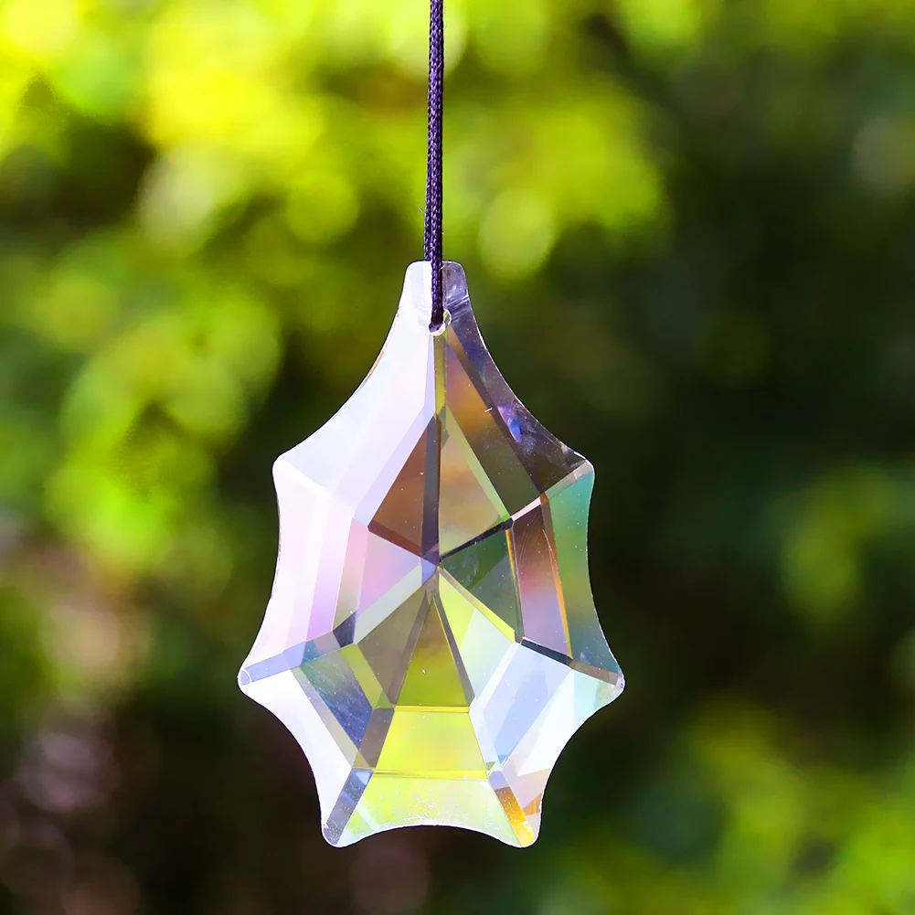 

Прозрачная паутина, асимметричная форма, Хрустальная граненая призматическая люстра, компонент «Ловца солнца», «сделай сам», аксессуары дл...