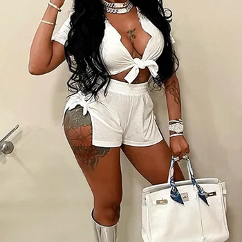 2022 Casual Women Tracksuit Two Piece Set Shirt + Pants Sportsuit Matching Set Streetwear Clothes For Women Outfit 1