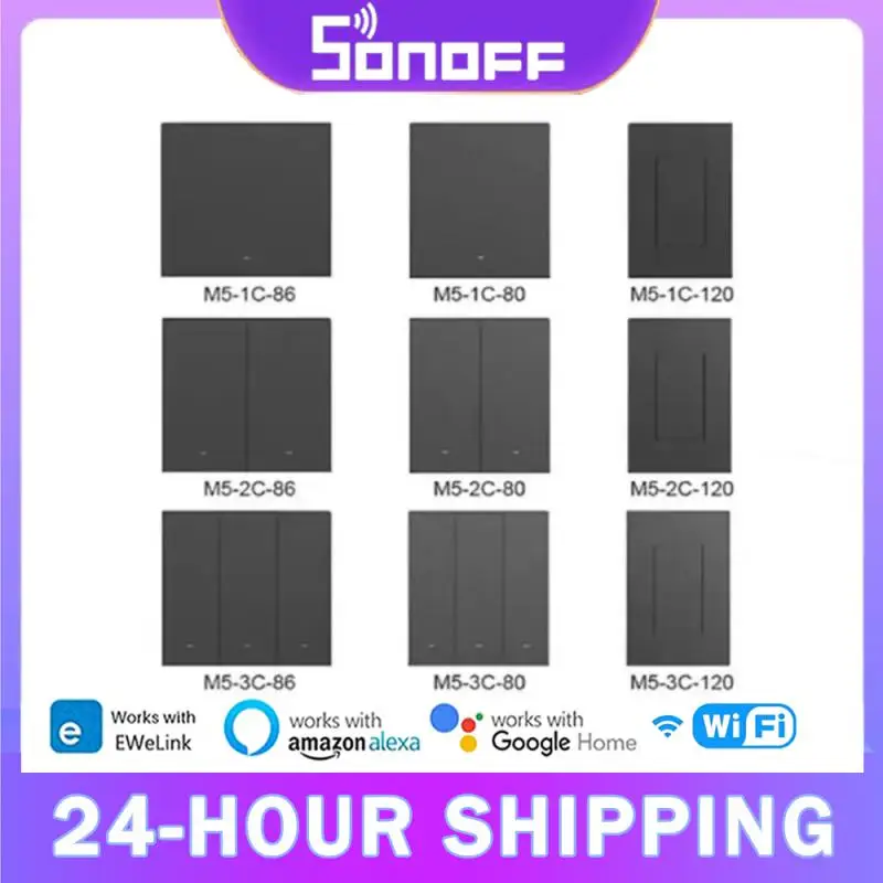 Переключатель SONOFF M5 SwitchMan с поддержкой Wi-Fi 80/86/120