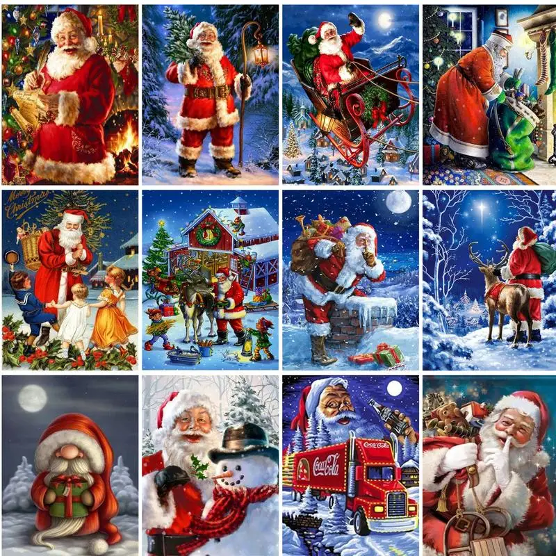 

GATYZTORY 5D DIY Diamond Painting Portrait New Arrival Diamond Embroidery Portrait Cross Stitch Moon Mosaic Sale Art Handicraft