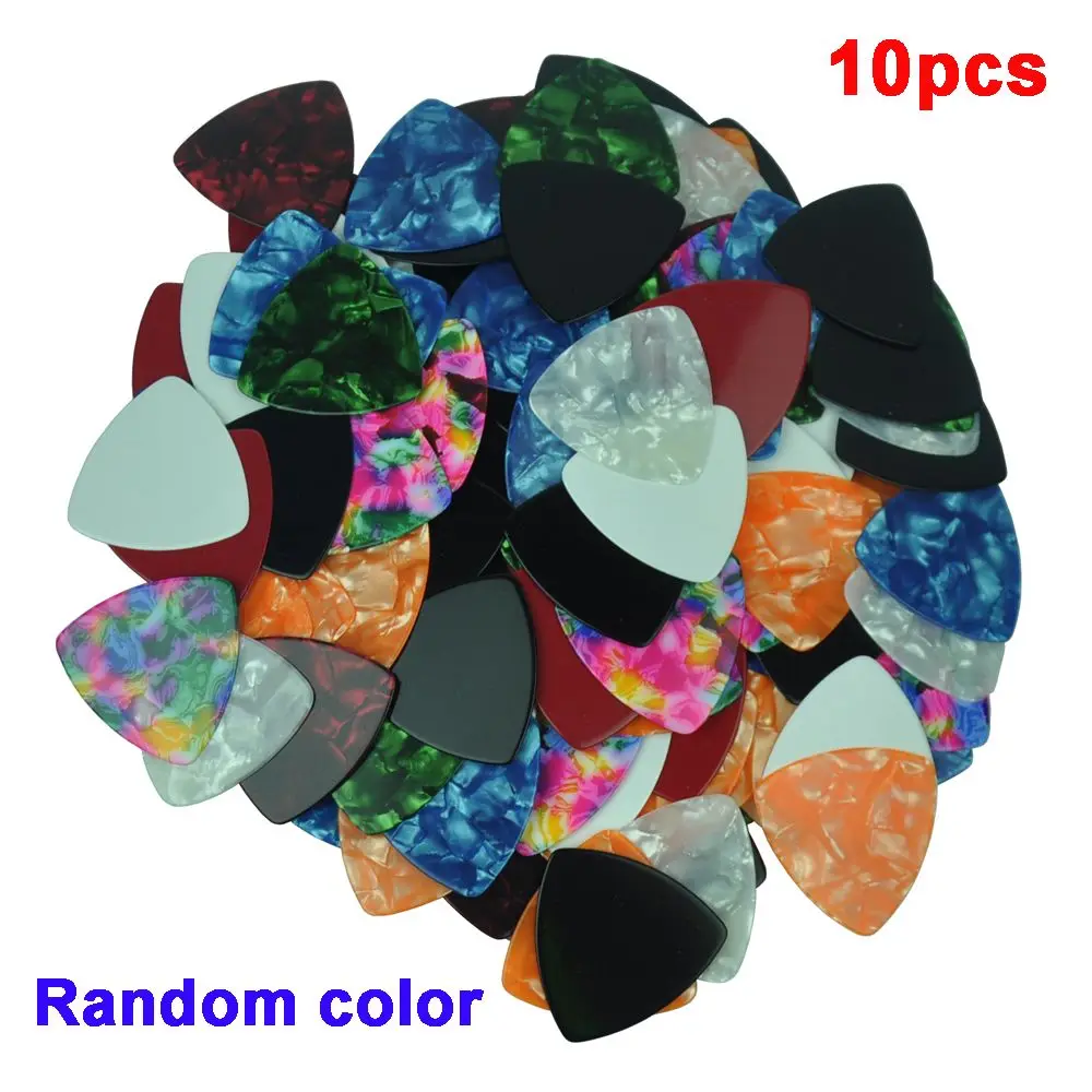 

10pcs Random Color Instruments 046mm Antislip Celluloid Guitar Accessories Guitar Pick Plectrum