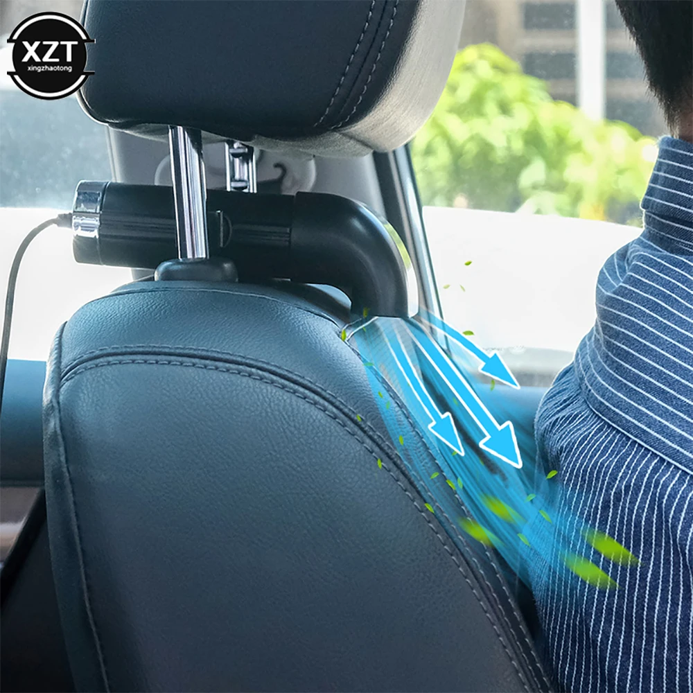 Автомобильный мини-вентилятор на спинку сиденья складной бесшумный вентилятор