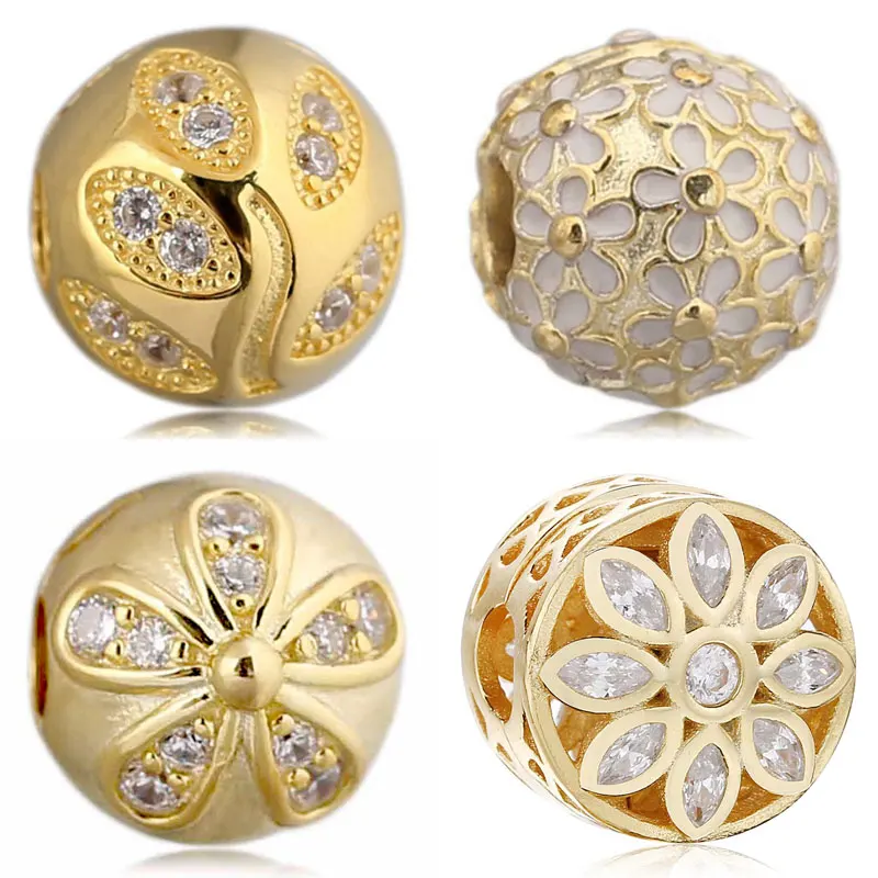 

Оригинальный Блестящий ослепительный зажим с изображением маргаритки луга листьев снежинки очаровательные ювелирные изделия Подходит дл...