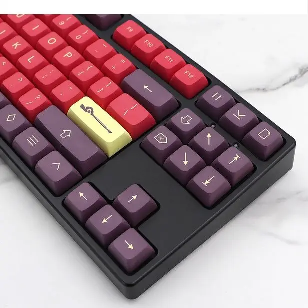 XDA Keycap PBT Сублимационный 128 клавиш Адаптируемый 61 64 68 96 108 GK Сплит-бар