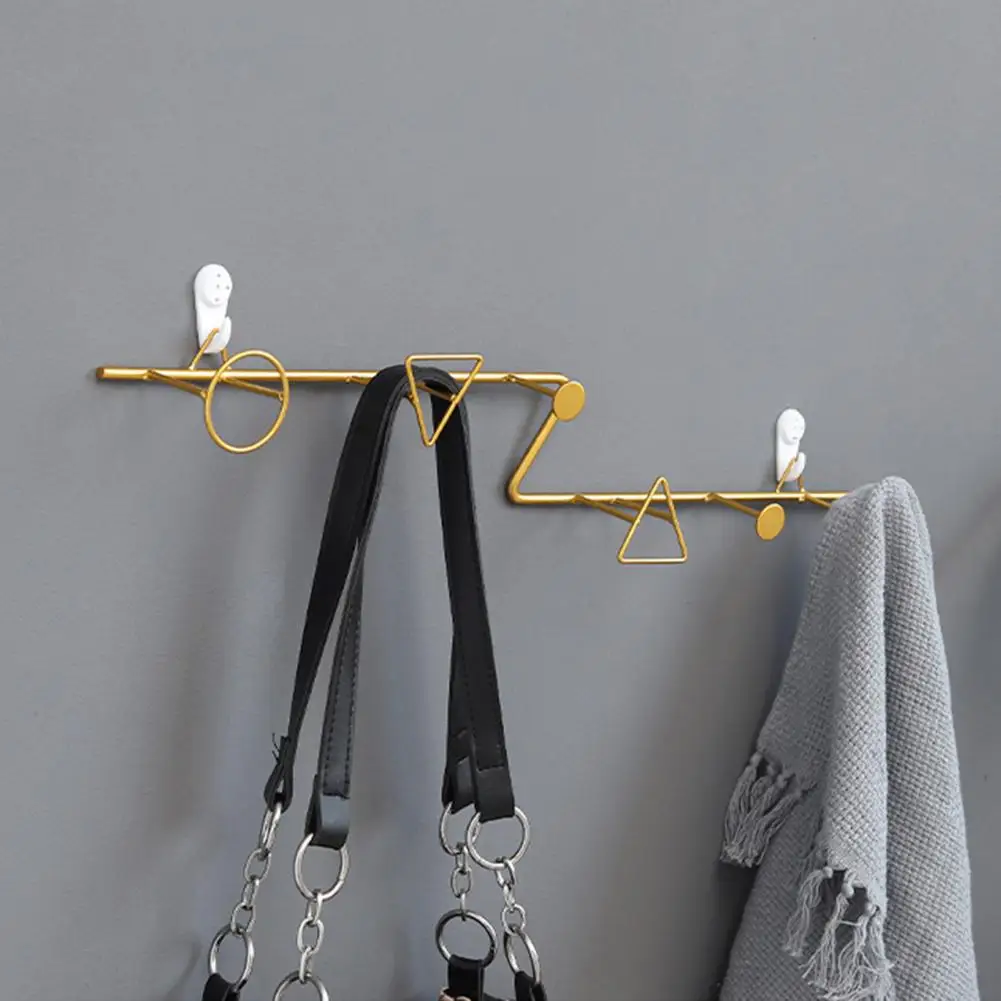 

Household Hangers Unique Design Smooth Surface Free of Punch Easy to Install Durable Decor Hanger Sturdy Wall Mounted Hanging Ho