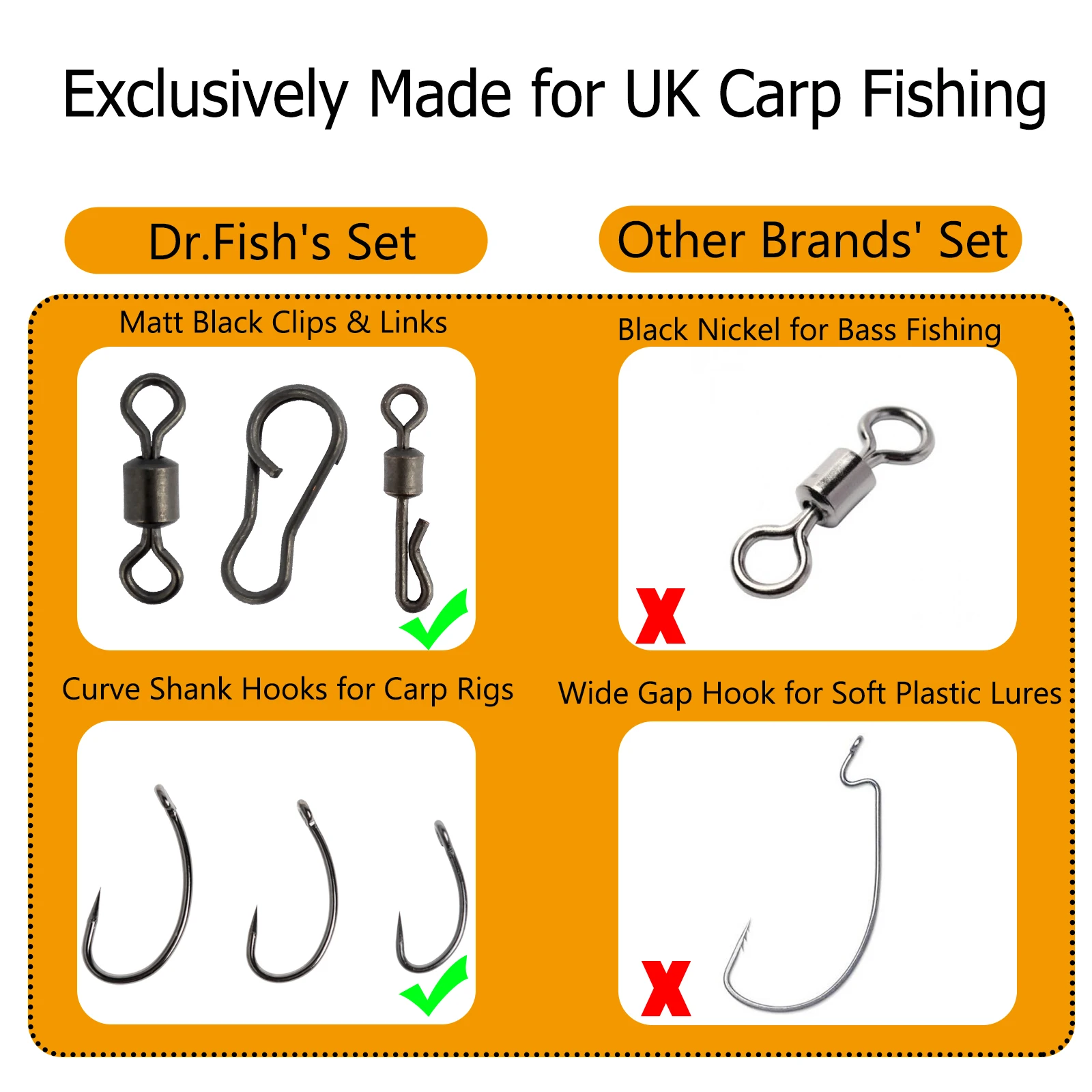 278/280/312pcs Carp Fishing Tackle Kit Fishing Swivel Snaps Hooks Anti Tangle Sleeves Safety Clips Carp Fishing Accessories