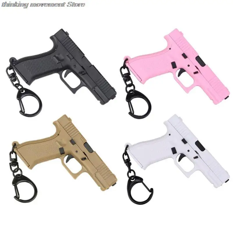 

G45 Keychain Mini Pistol Shape Tactical Keychain Glock 45 Model Plastic Key Ring
