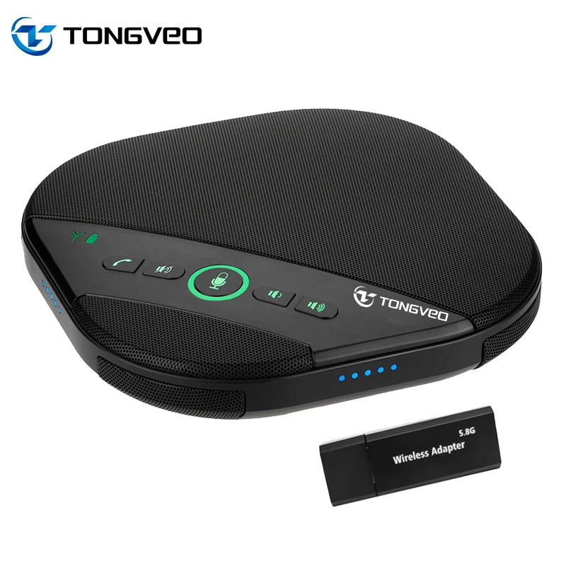 

5.8g Wireless Omni Directional Microphone And Speaker For Video Conference Camera
