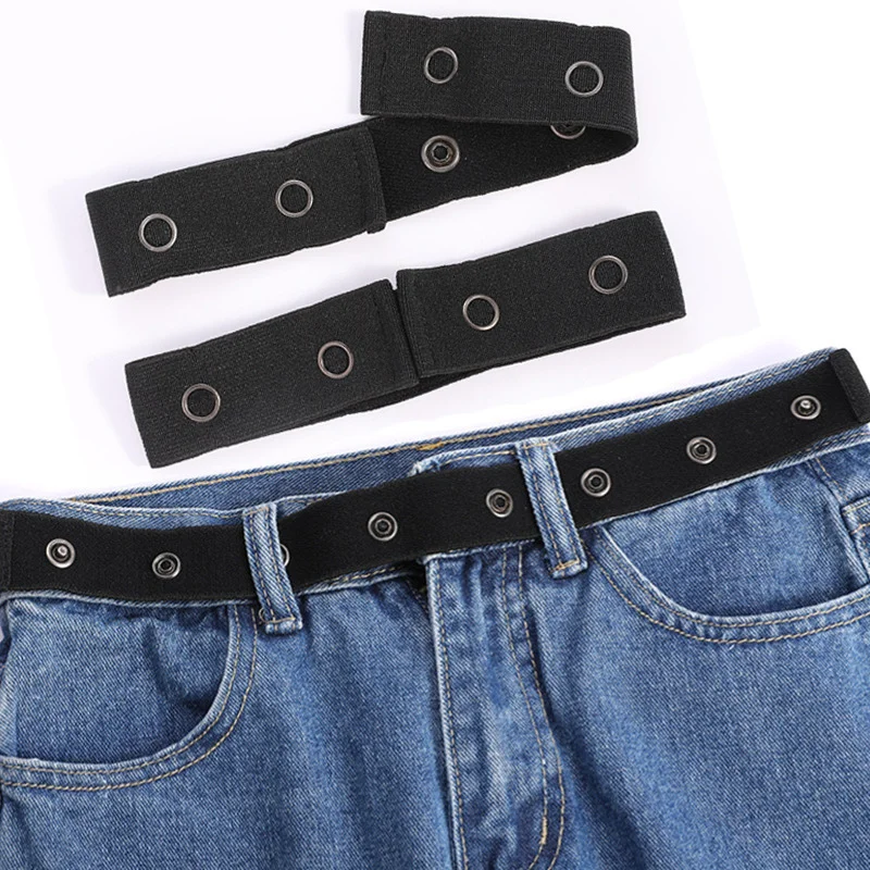 Belts for Women Buckle-fr Elastic Invisible for Jeans Belt Without Buckle Easy Belts Men Stretch No Hassle Belt DropShipping