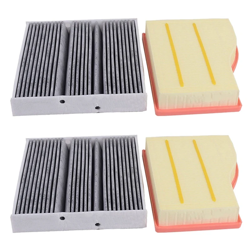 

2X Air Filter+Cabin Filter For Mercedes Benz A-Class W177 B-CLASS W247 CLA X118 C118 GLA H247 GLB X247 2019 2020