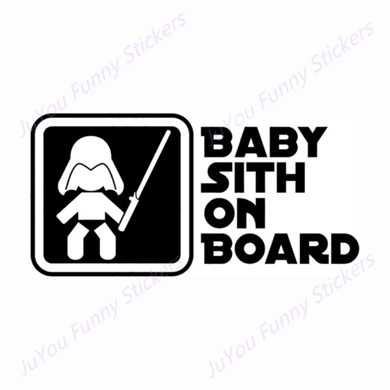 

JuYou Funny Stickers Exterior Accessories Sith Baby on Board for Star War Car Stickers Vinyl Bumper Portable Trunk Car