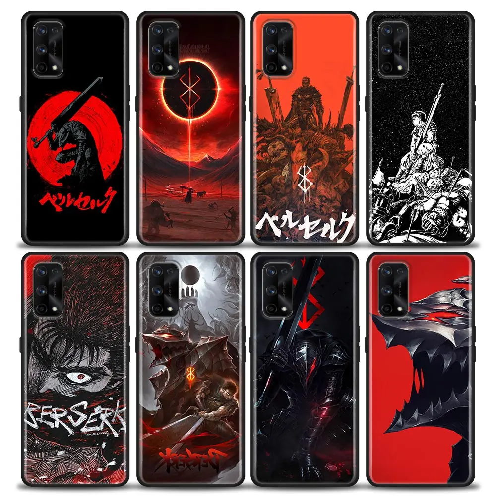 

Red Sun Guts Berserk Anime Case For Realme C21Y C21 C25 C20 C15 C12 C11 C1 GT Master Neo Neo2 5G Funda Capa Silicone Soft Cases