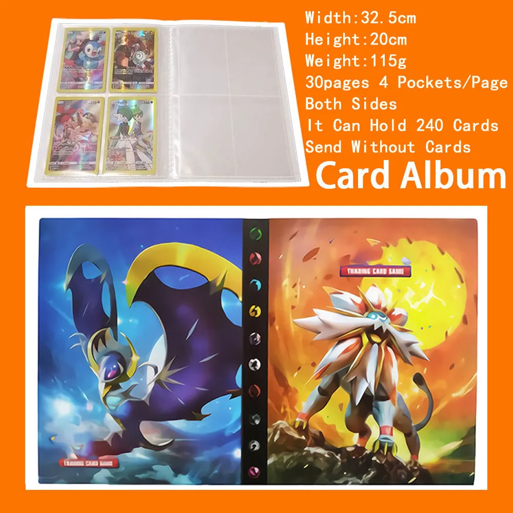 Альбом для карт с покемоном солнцем луной 240 шт. |