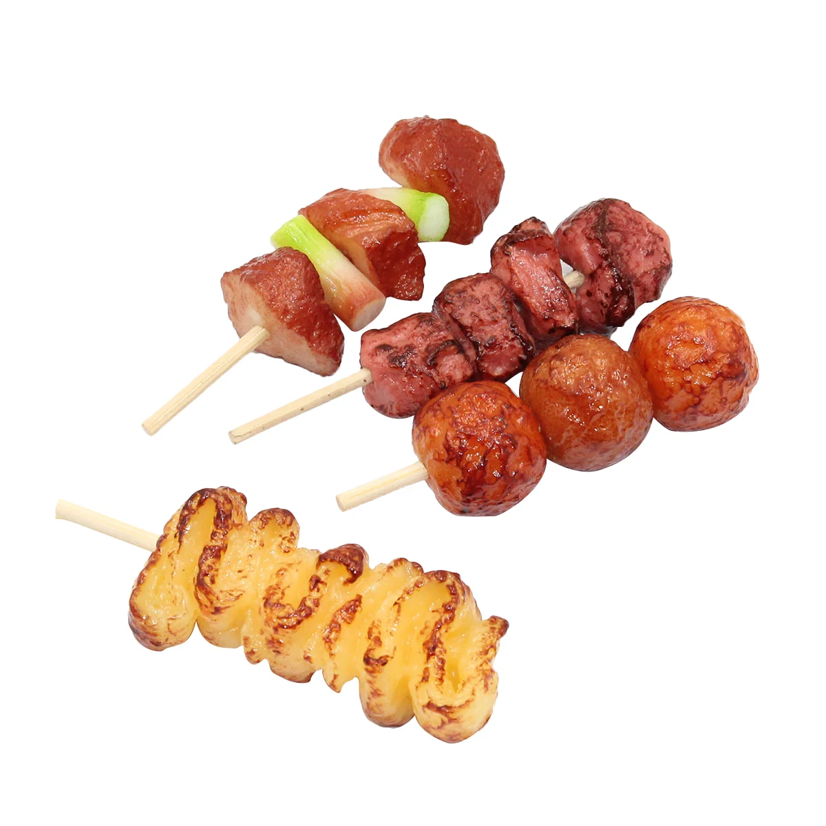 

4 Pcs Play Houses Kids Food Sets Kitchen Outdoor Grill Store Toddlers 1-3 Accessories Asian Ages 4-8 Small Table 2