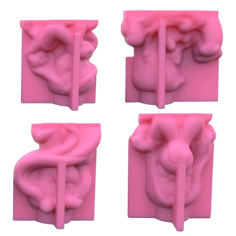 

4Pcs Girl Concrete Silicone Pot Molds Succulent Flowerpot Clay Cement Plaster Mold DIY Home Garden Flower Pot Mould