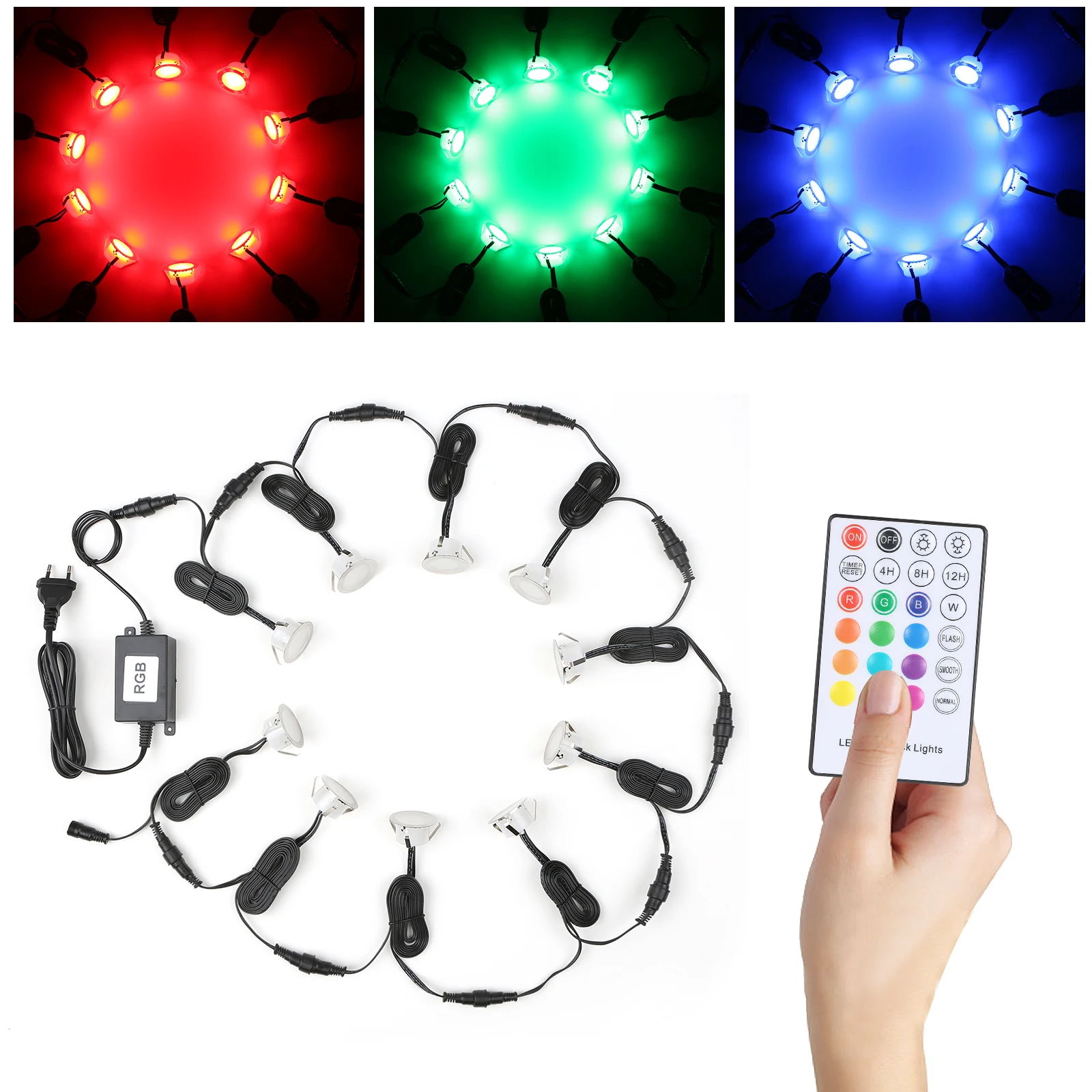 

Waterproof Led Underground Light IP67 Outdoor Landscape Led Dimmable Recessed Garden Stair Bulb Lamp Deck Post Light 10pcs