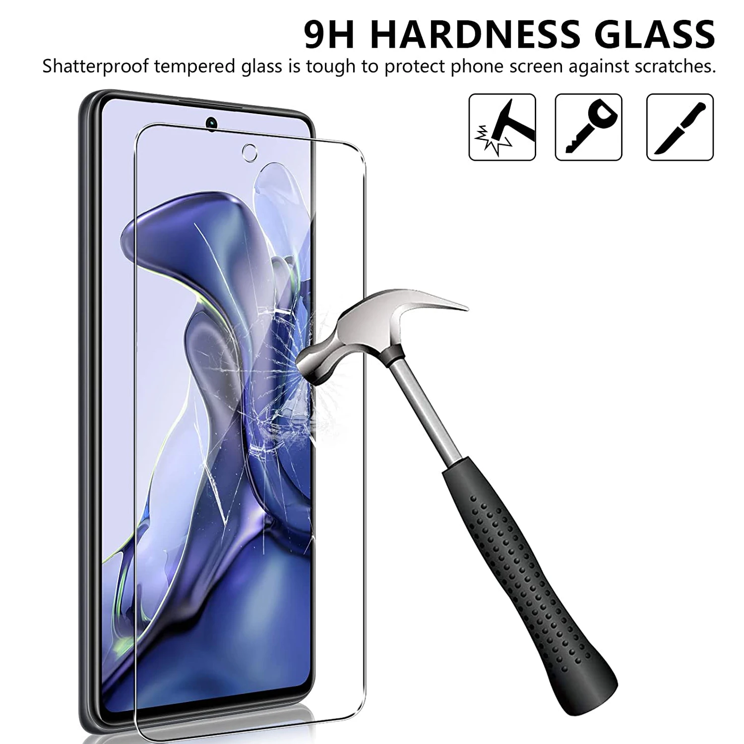 2/4 шт. закаленное стекло для Xiaomi 11T / Pro защита экрана стеклянная пленка