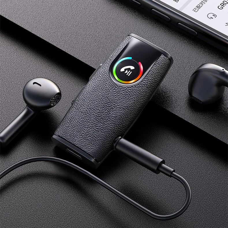 

Стерео аудио Bluetooth приемник BT5.3 аудио Музыка AUX адаптер для разъема 3,5 мм наушники Автомобильная гарнитура Поддержка TF карты
