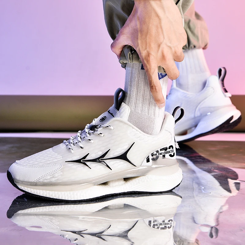 Men Running Shoes Marathon Outdoor Road Sport Shoes Stable Support Shock-relief Ultralight Rebound Men Sneaker Tenis Shoes