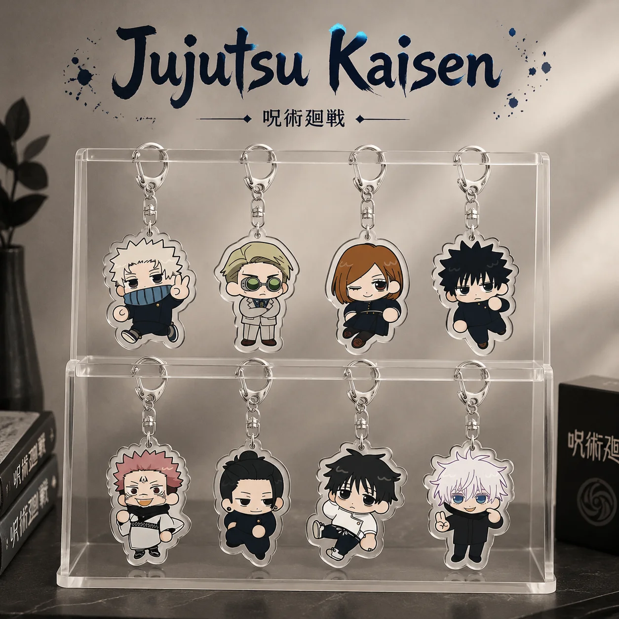 Фото Акриловые брелоки по аниме Jujutsu Kaisen, 6 см, Юдзи/Годжо/Мегуми, украшения для рюкзаков, аксессуары, декор, подарки, изысканные товары №1