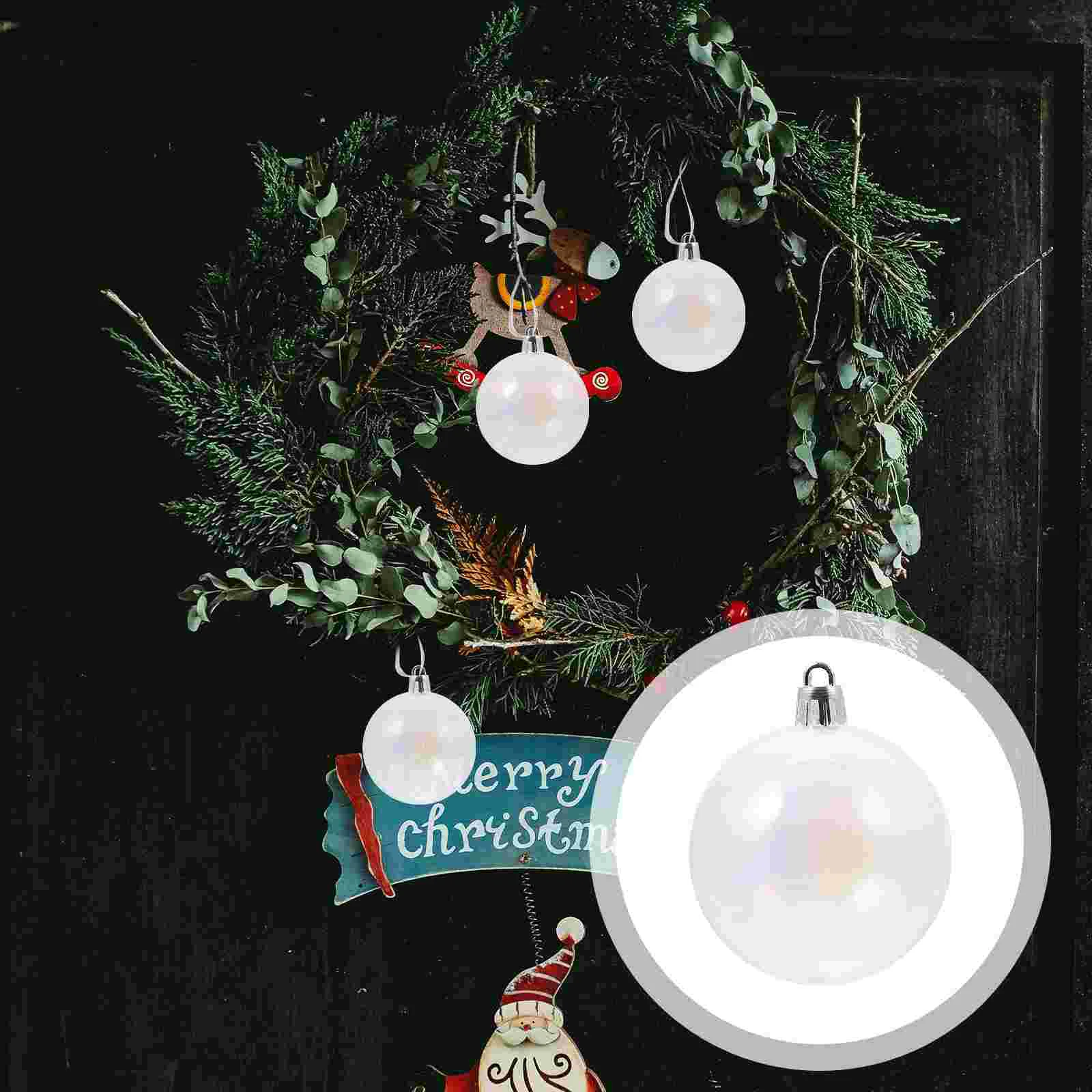 

Pearl Bubble Ball Festive Ornament Christmas Festival Supply Hanging Delicate Prom Decorations