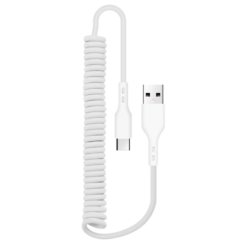 

Applicable ForApple Typec Android Extended Telescopic ChaSpring Data Cable Is Suitable For Extending Mobile Phone Charging Cable