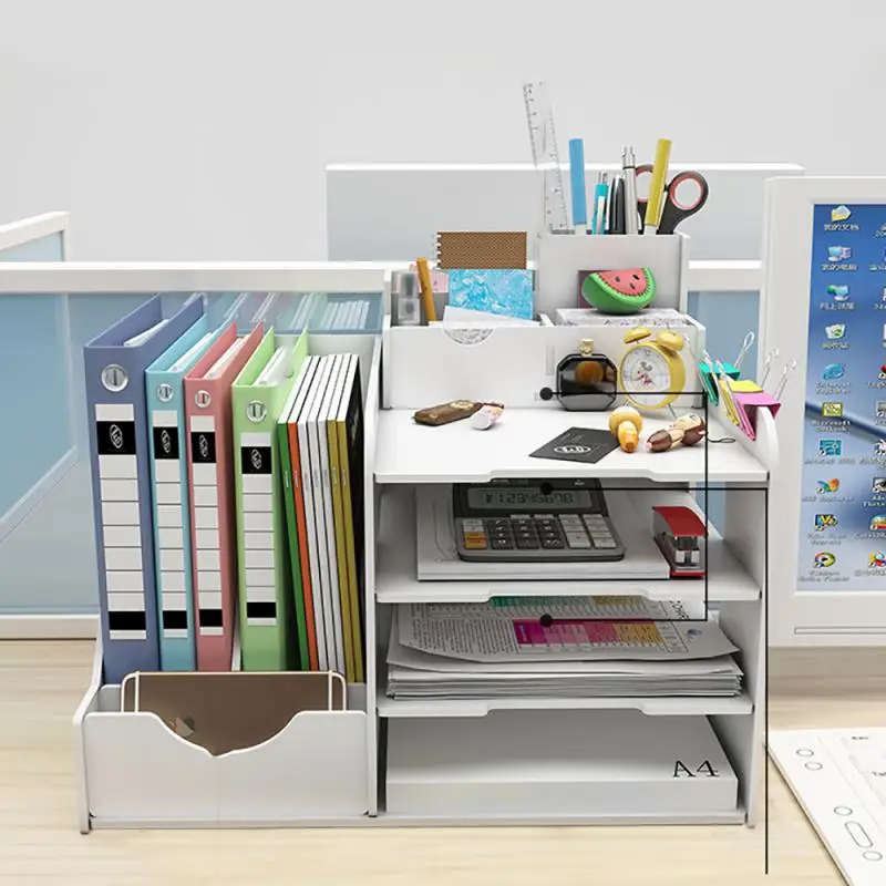 

Supplies Document Tray Rack Storage Magazine Box Holder School Desk Newspaper Home For Organizer Office Stationery File Letter