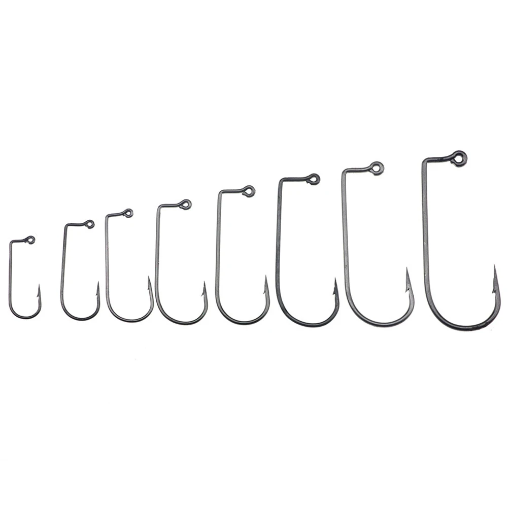 

New Practical Durable Fishhooks Barbed Hooks Jig Hook Silver Upside Down 1 Bag 100 Pcs/Pack 90 Degree Accessories