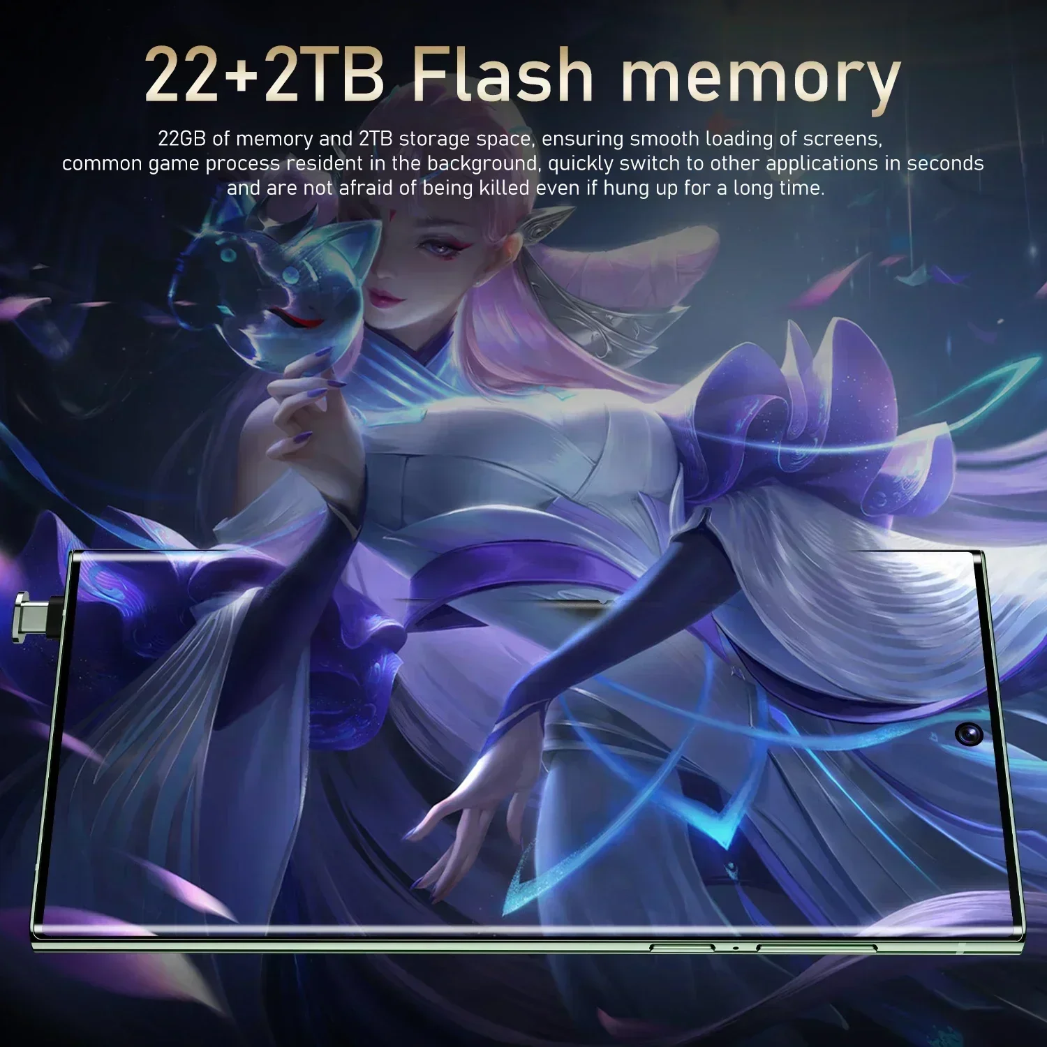 Новинка 2024 глобальная версия S24 ультрафлагманский смартфон 22 ГБ + 2 ТБ 7 3 HD экран