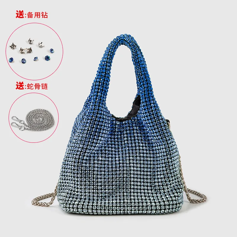 Popular AW Wang Rhinestone Handbag 2022 new trendy diamonds bag crossbodybbag shining party clutch luxury brand design