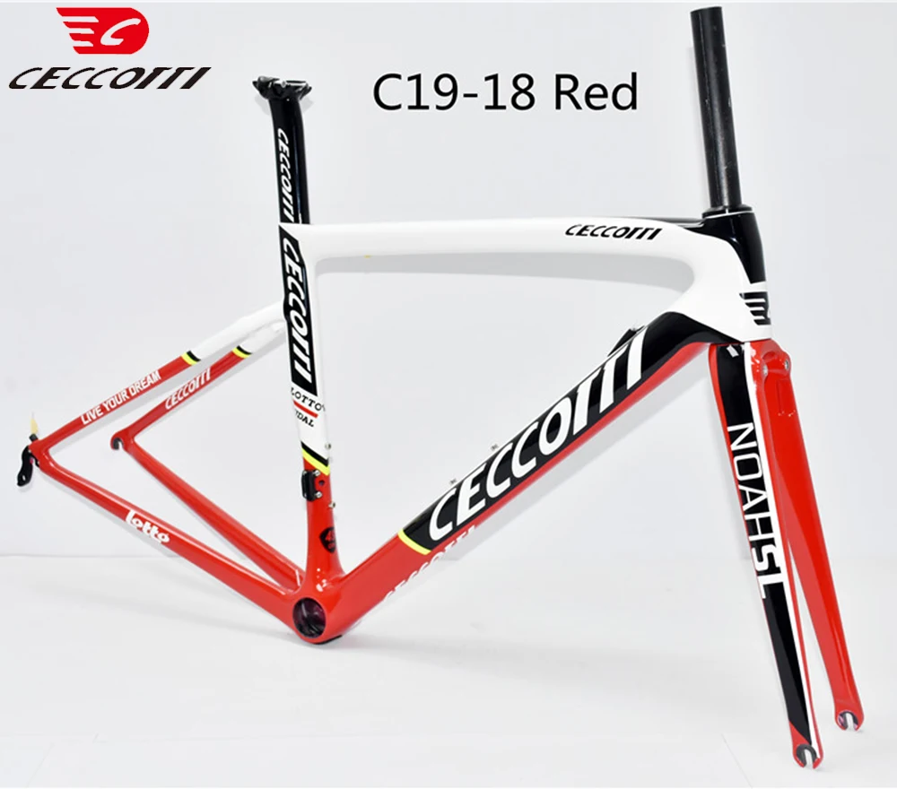 Carbon Fiber Road Bike Frame Rim Brake Super Light Bicycle Frameset T1000