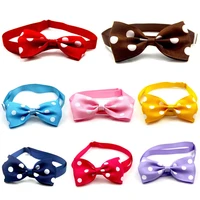 dog bow tie polka dot cartoon adjustable multicolor pet collar cat bow tie photo props dog cat pet supplies accessories