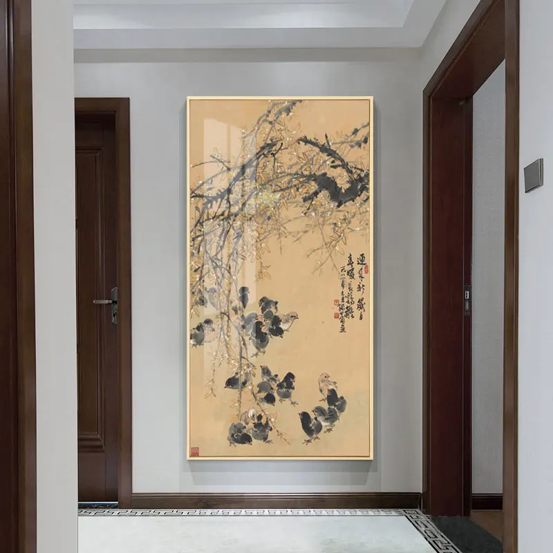 Китайские цветы птицы и цветение сливы современная абстрактная картина маслом