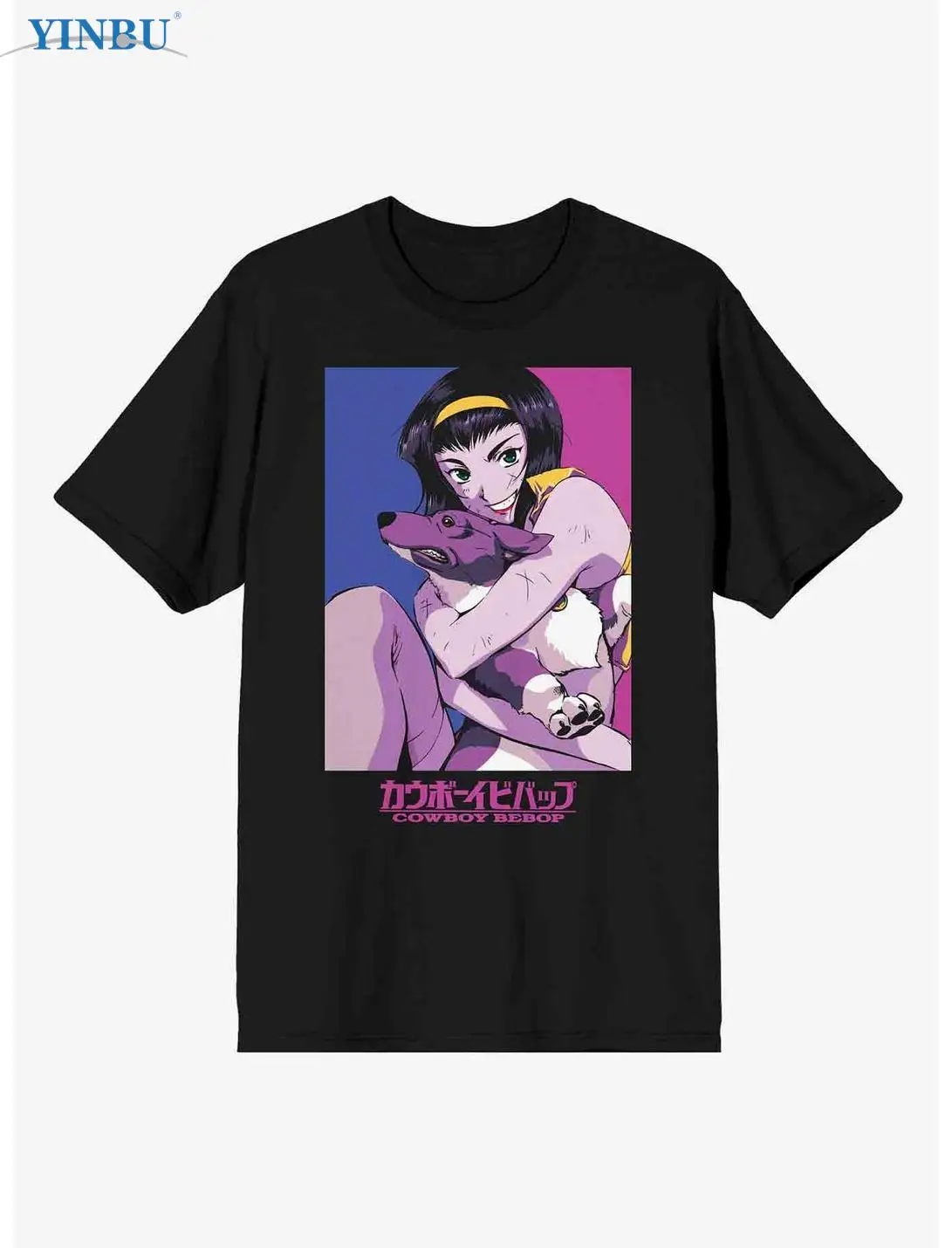 

Cowboy Bebop Faye Ein Tonal Printed t-shirt YINBU Brand 2023 High quality Graphic Tee