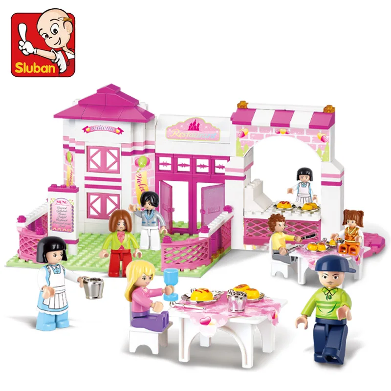 Конструктор Sluban игрушки для девочек мечта розового цвета B0150 романтический