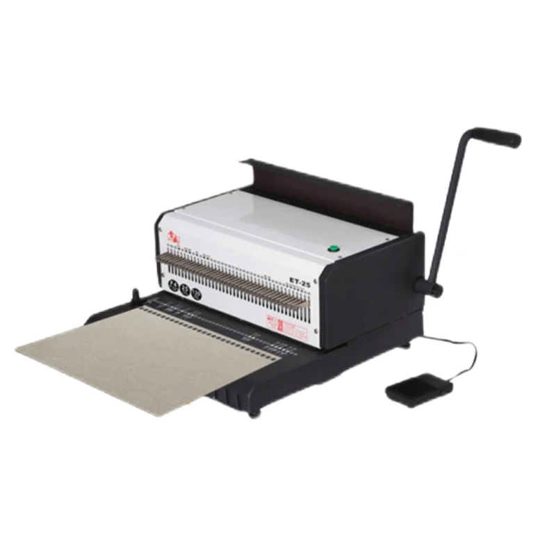 

Устройство для обвязки книг, 40 отверстий, 3:1, электрическая машина для обвязки книг с двойной проволокой/петлями