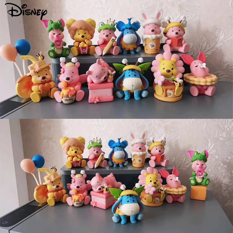 

Disney, Винни-Пух, конфетница, милый Декор для комнаты, маленькая кукла, подарки для детей