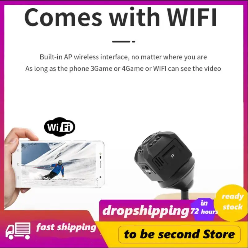 

64g Good Night Vision Effect Mini Wifi Wireless Camera Large Storage Cam High-definition No Distance Limit Wireless Camera X5