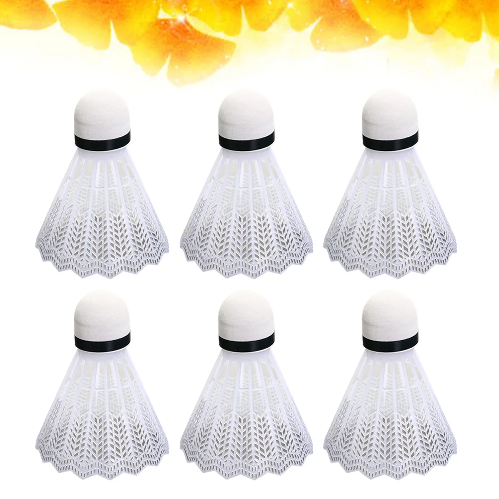 

12 шт., пластиковые воланы для бадминтона