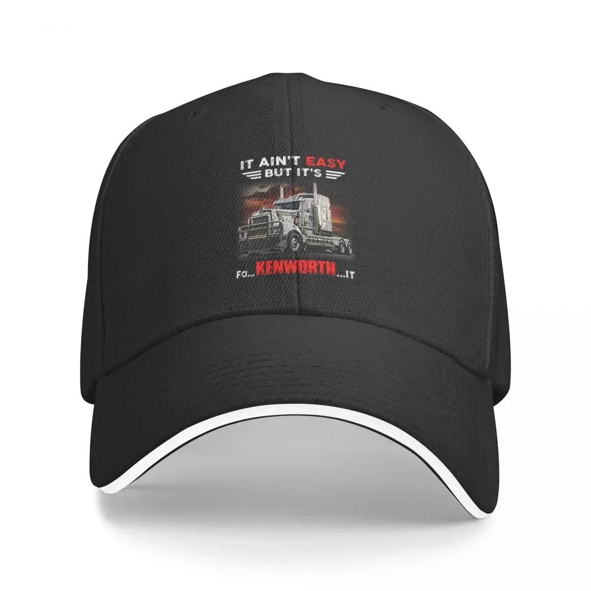 Truck It Ain&ampRsquoT Easy But It&ampRsquoS Fa Kenworth Бейсбольная кепка с козырьком в стиле вестерн