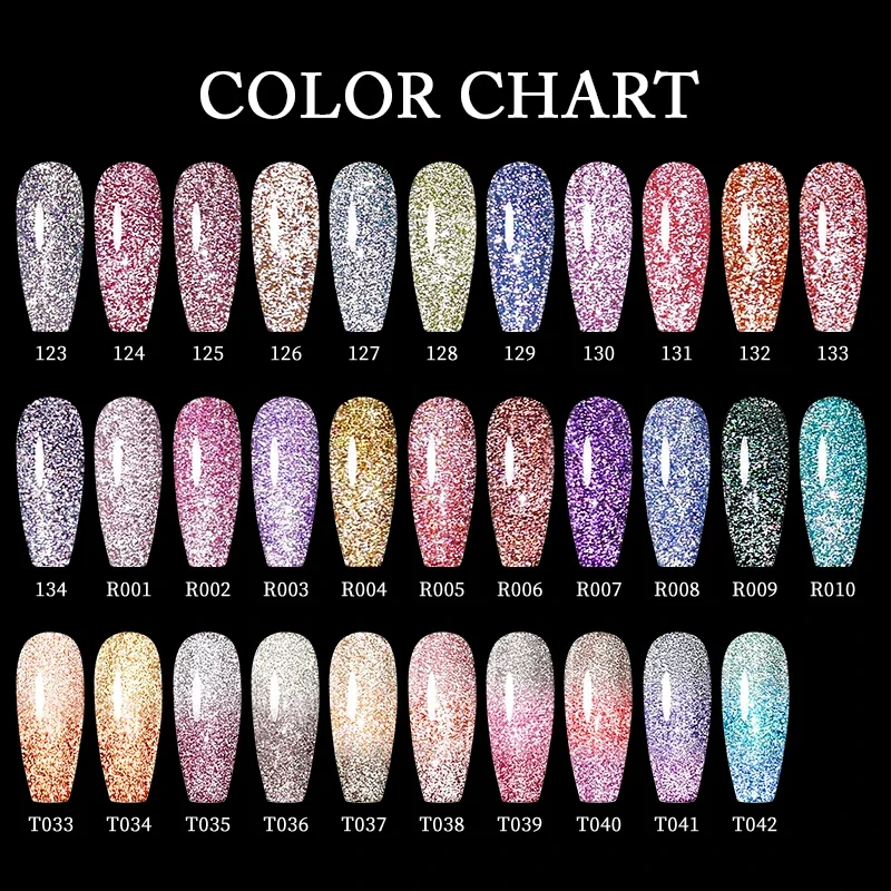 UR SUGAR 7.5ml Reflective Glitter Thermal Gel Polish UV LED Nail Varnish