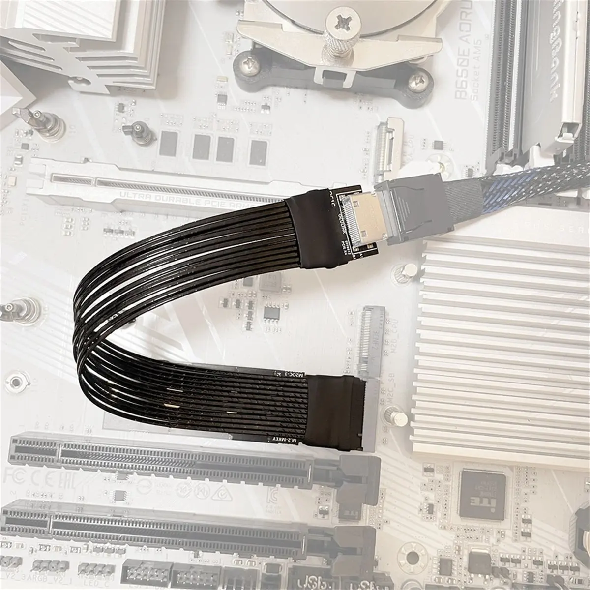 Фото Кабель-удлинитель ABGZ M.2 NVME to Oculink 4i для SSD и видеокарт, адаптер M2 to SFF-8612, кабель PCIe 4.0 для ноутбуков №5