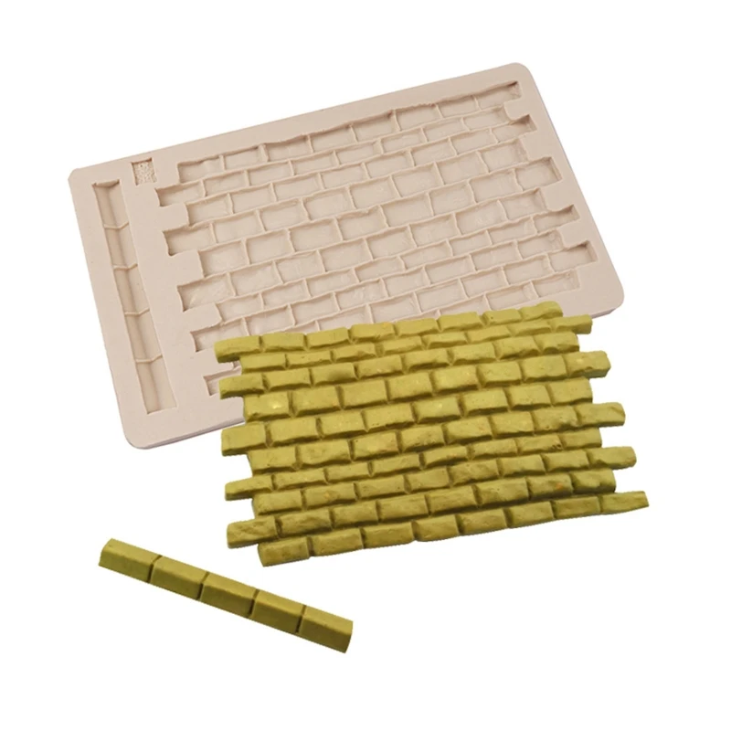 

3D Brick Wall Texture Kitchen Baking Mold Silicone Cake Decorating Tools Fondant Chocolate Mould Biscuits Silicone Mold