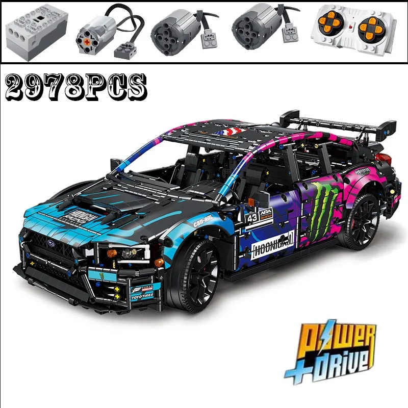 

Technical 57010 Super Car WRX STI Compatible MOC-79953 Building Blocks Bricks Puzzle Toy For Children Adult Birthday Gifts
