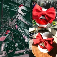 bow fittings easy install helmet modeling motorcycle helmet decoration helmet decoration bowknot electric bicycle