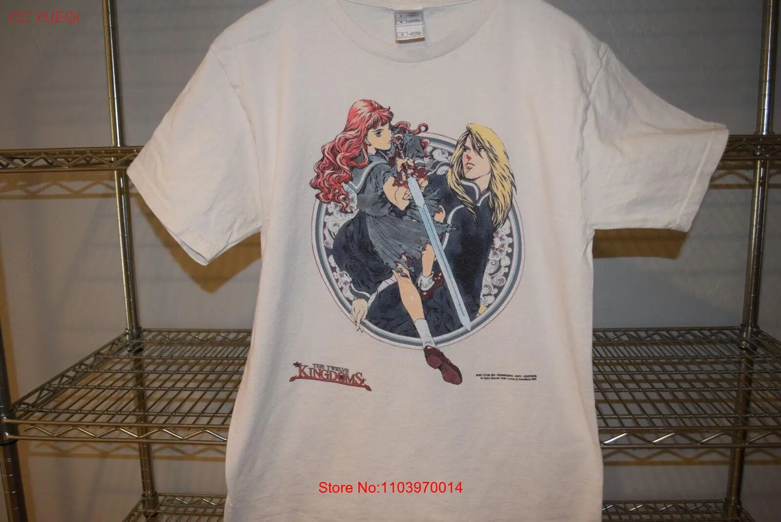 Двенадцать царств vtg 2002 2003 Fuyumi Ono аниме футболка средней длины