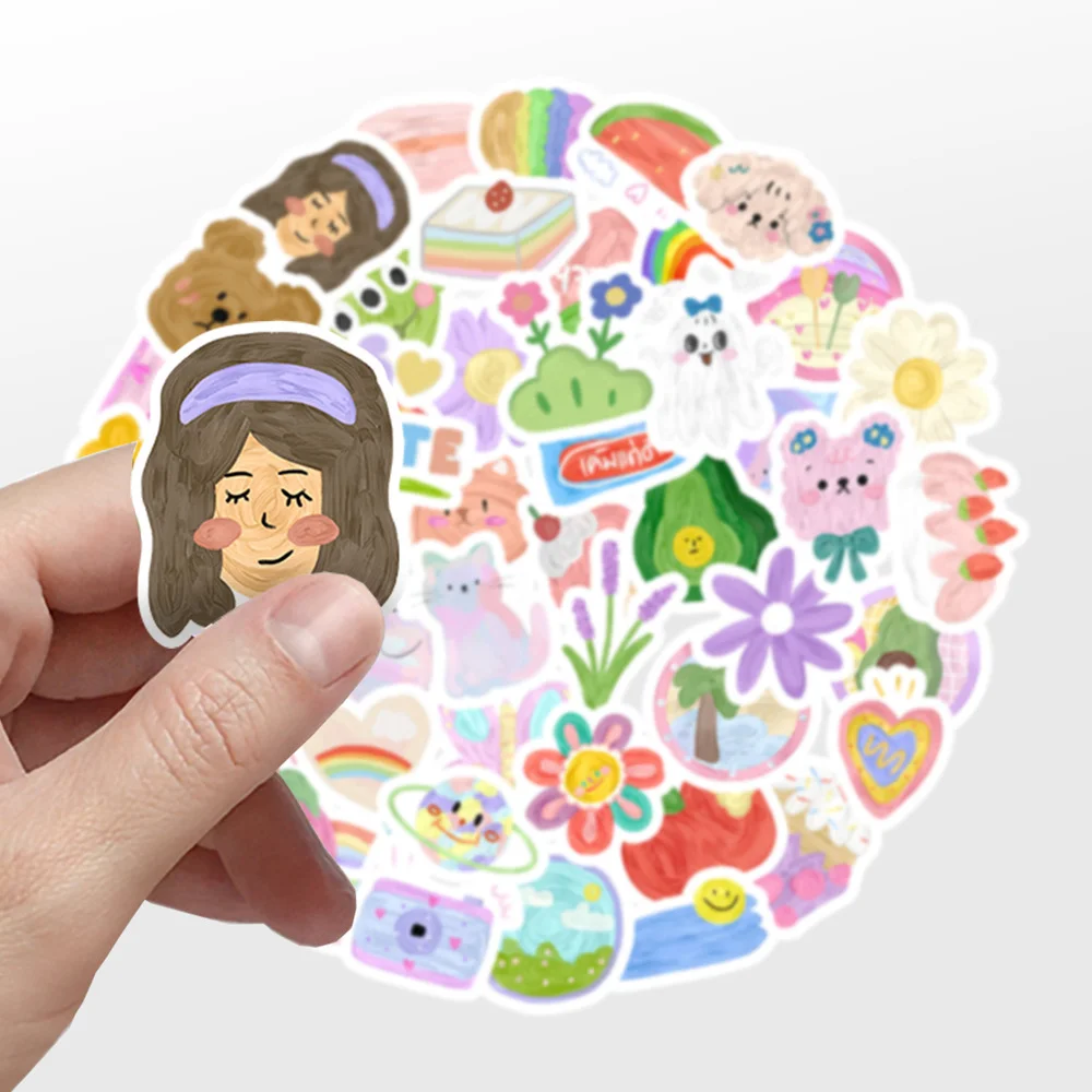 

50 шт., виниловые наклейки для бутылок с водой