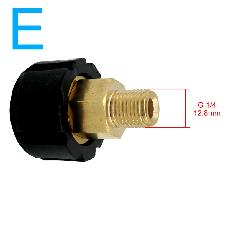 

Быстроразъемный соединитель для автомойки высокого давления, 1 шт., от 1/4 3/8 до M22 14, БЫСТРОРАЗЪЕМНАЯ муфта для водяного пистолета, соединительные трубки