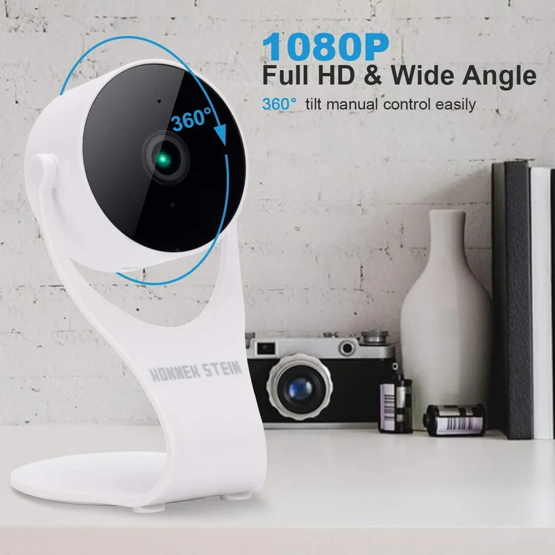 

Беспроводная камера для умного дома Konnek Stein, 1080P HD, 2 канала, поддержка Alexa и Google Assistant