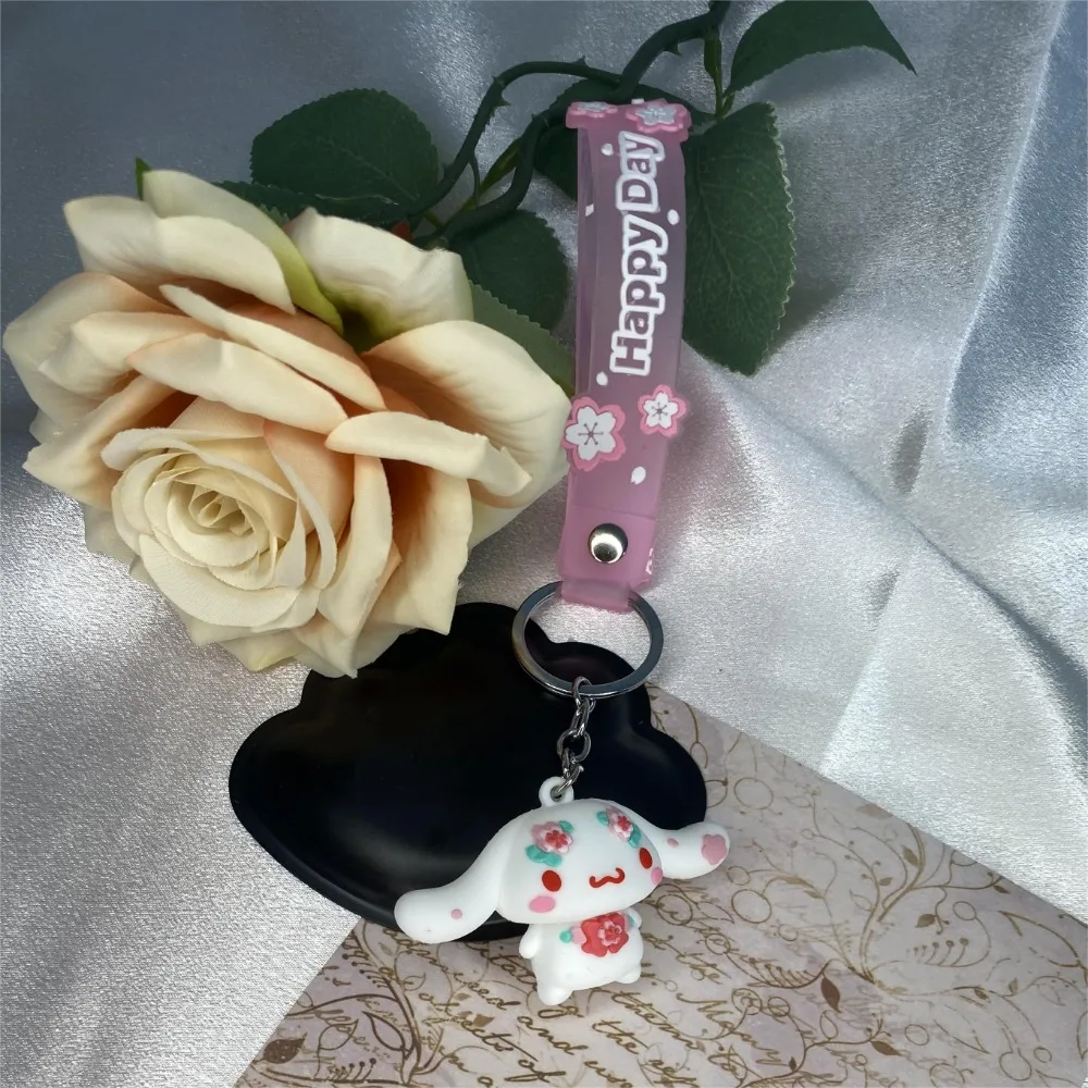 5 шт. Sanrio мультяшный брелок Hello Kitty вишневый цвет Аниме фигурки Kuromi Автомобильный